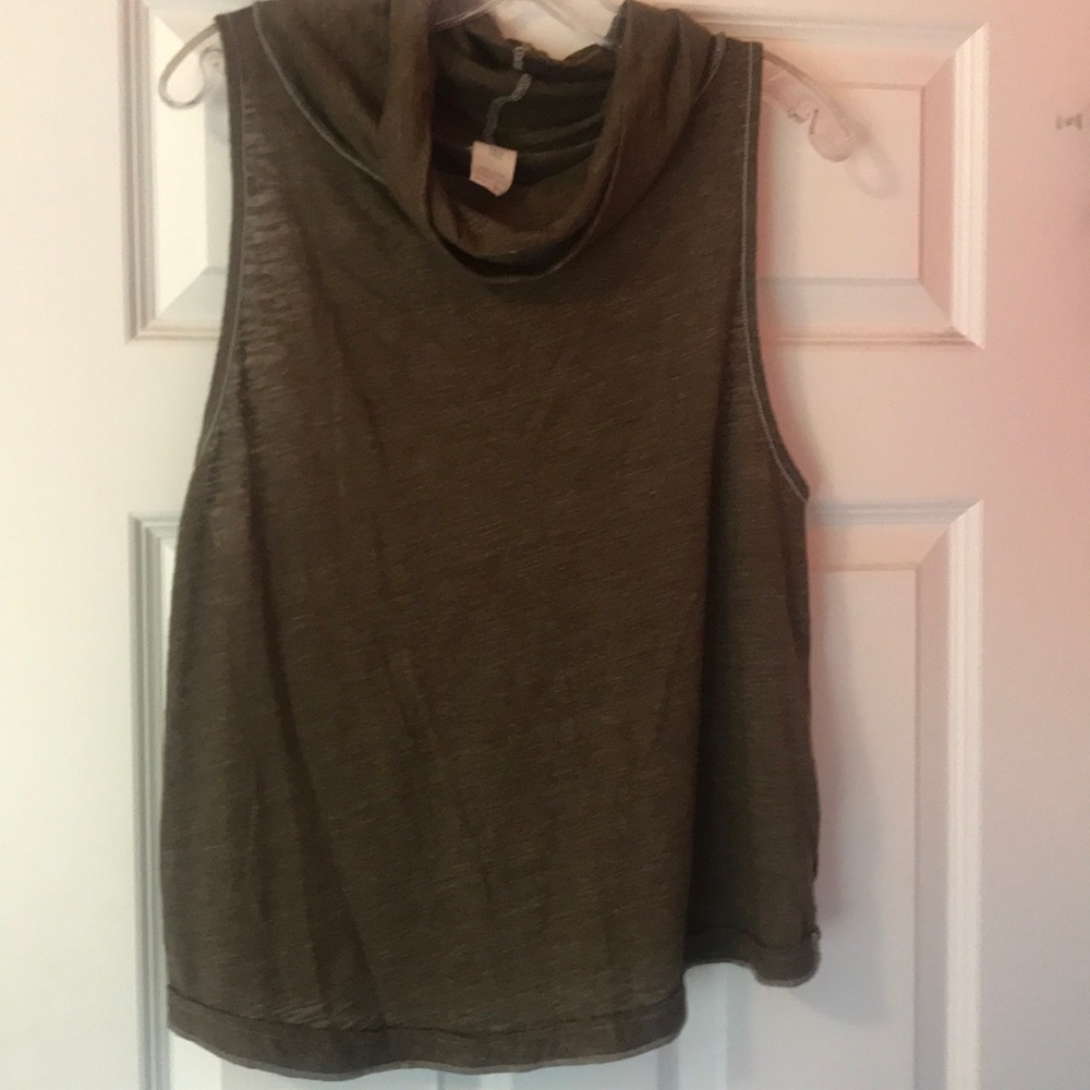 Free people we the free sleeveless cowel neck top